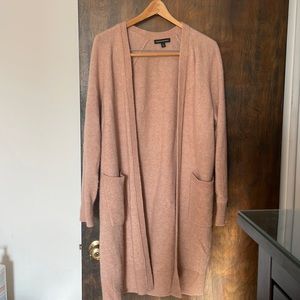 Banana republic tan long cardigan